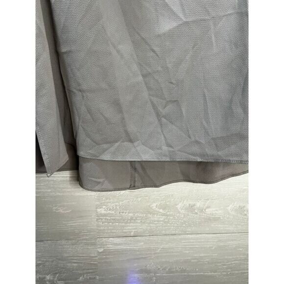 Umgee Cold Shoulder‎ Top Ruffle Gray Small NWOT - Picture 3 of 6